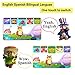 B.B.PAW English/Spanish Bilingual Kids LearningTablet,Enhance/Train Kid's Abilities and Develop Talents,7 Inch HD Display-Blue