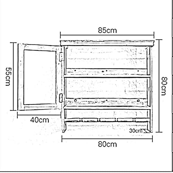 Percheros montados en la pared, estante de almacenamiento de madera
