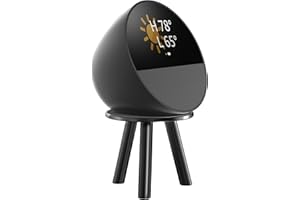 WAWXH1314 Stand Holder for Echo Spot, Metal Speaker Stand for Echo Spot, Magnetic Alexa Echo Spot Stand, Easy Use Echo Spot Holder, Durable Echo Spot Stand (Black, Basic)