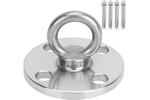 F.Life Ceiling Mount Hooks - Hold Up to 1100 lbs,Yoga Starter Set - Suitable for Gym Rings, Suspensions, Indoor/Outdoor Use -