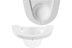 BeHerk Urine Hats for Toilets, Specimen Collection Pan, 27oz/800cc Universal Toilet Hats to Catch Urine, Pee Urinal Sample Cup Containers for Women and Elderly, Pack of 6