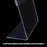 ROSSHINE A4 Acrylic Sign Holder 5 Pack L-Shape Clear Perspex Display Stand view 5