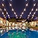 Sokani 48 Foot Commercial Medium String Lights Weatherproof Great for Party Halloween Christmas Backyard Café deck Patio Outdoor Lights with 15 Sockets and Bulbs + 3 Replacement Bulbs
