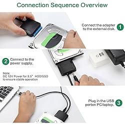 EYOOLD SATA to USB 3.0 Adapter, External Hard Drive