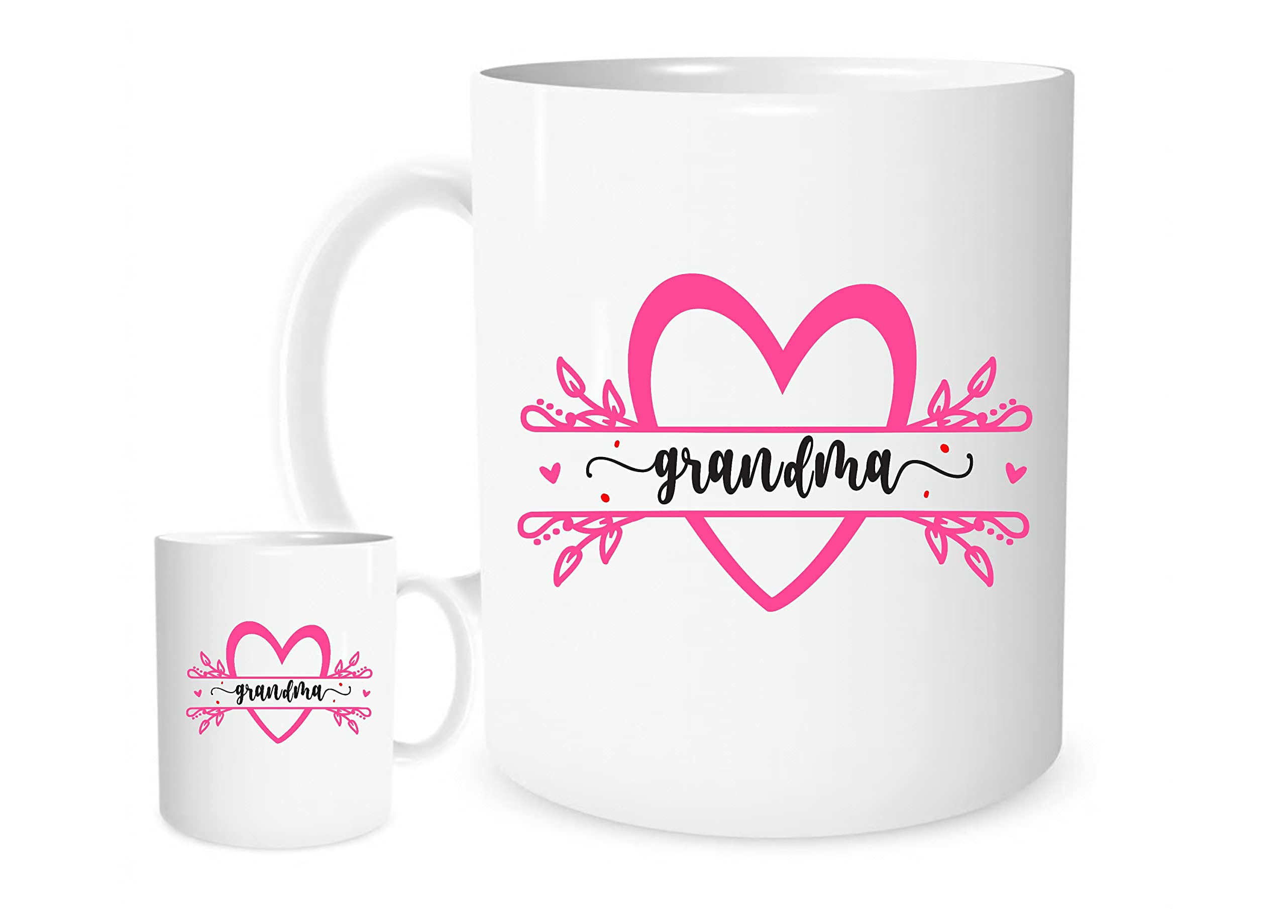 11OZ Grandma Love Heart Mug for Tea or Coffee