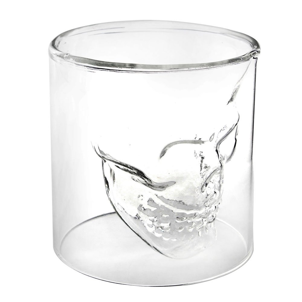 Set De 10 Shots Vasos Cristal Calavera Doomed Craneo