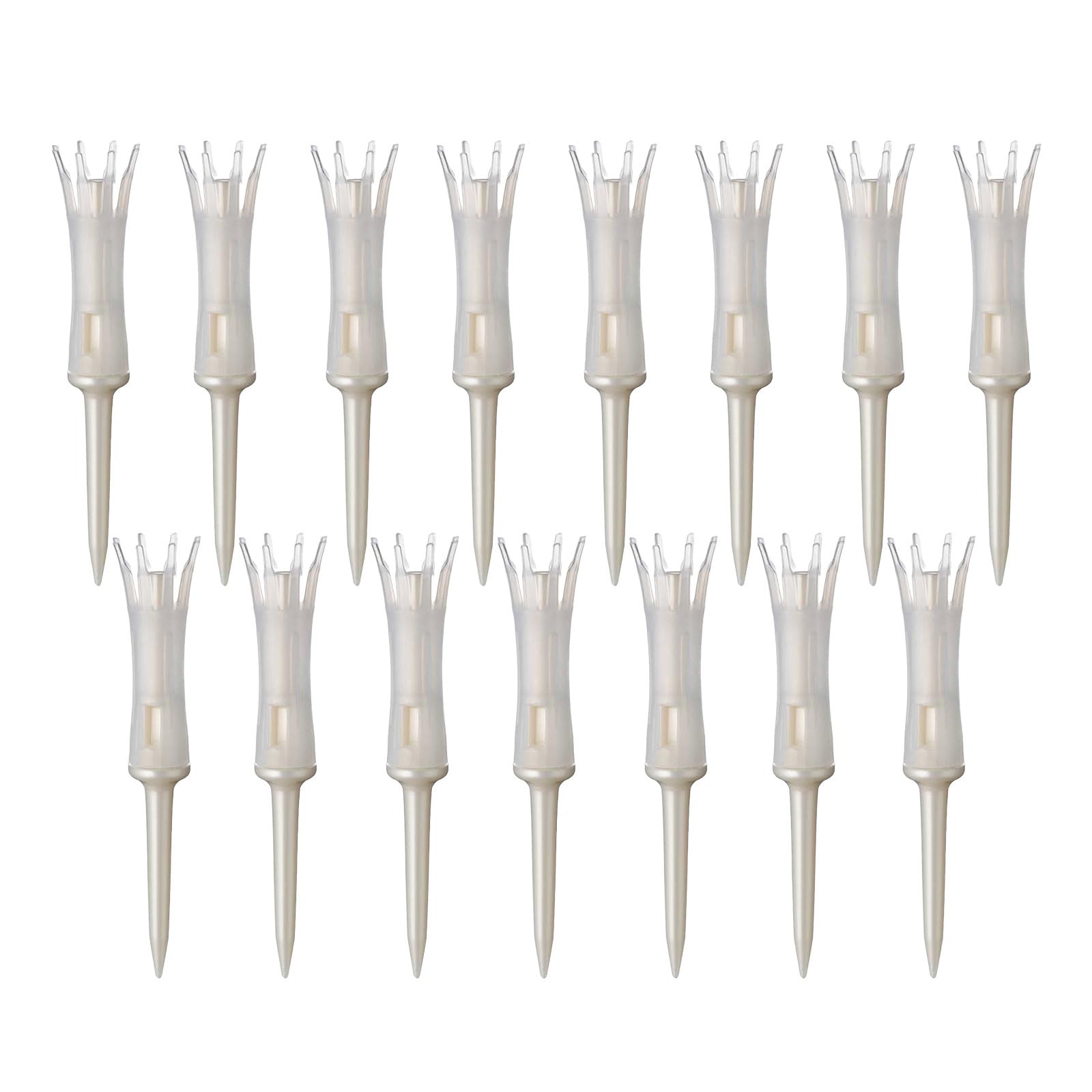 Tabata(タバタ)リフトティーソフト 超ロング 15本入 見つけやすい パールホワイト ゴルフ ティー 段付き プラスチックティー 46mm リフトティー GV8038商品画像