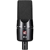 SE ELECTRONICS X1 A Large Diaphragm Condenser Microphone with 100 Hz Filter & -20 dB Pad - XLR Condenser Mic for Singing & Instruments - Professional Studio Microphone for Recording & Podcasting