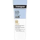 Neutrogena Ultra Sheer Dry-Touch Sunscreen Lotion, Broad Spectrum SPF 60 UVA/UVB Protection, Oxybenzone-Free, Light, Water Re
