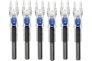 JIANZD Archery Lighted Nocks for Arrows with .204"/.244" Inside Diameter 6Pcs