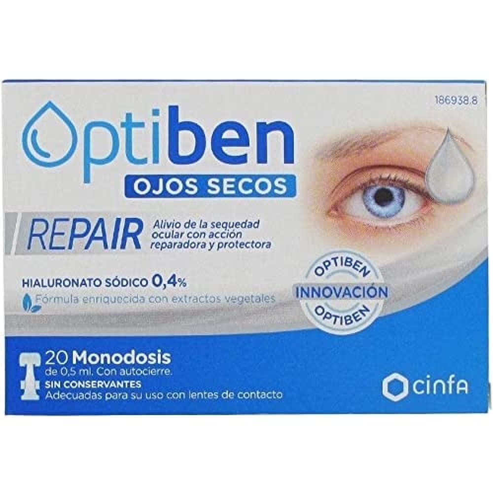 Optiben Dry Eyes Repair 20 Single Poses