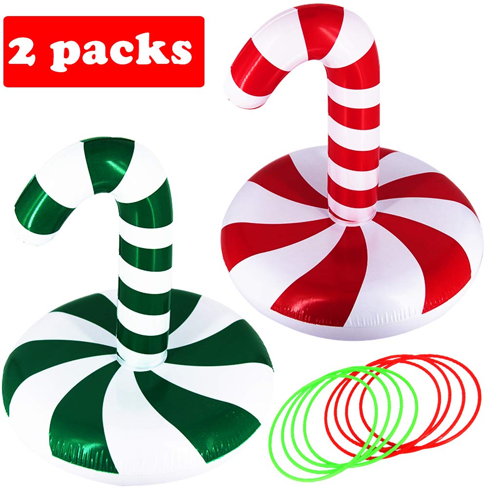 Christmas Candy Cane MeiGuiSha 2 Pack Christmas Inflatable Candy Can