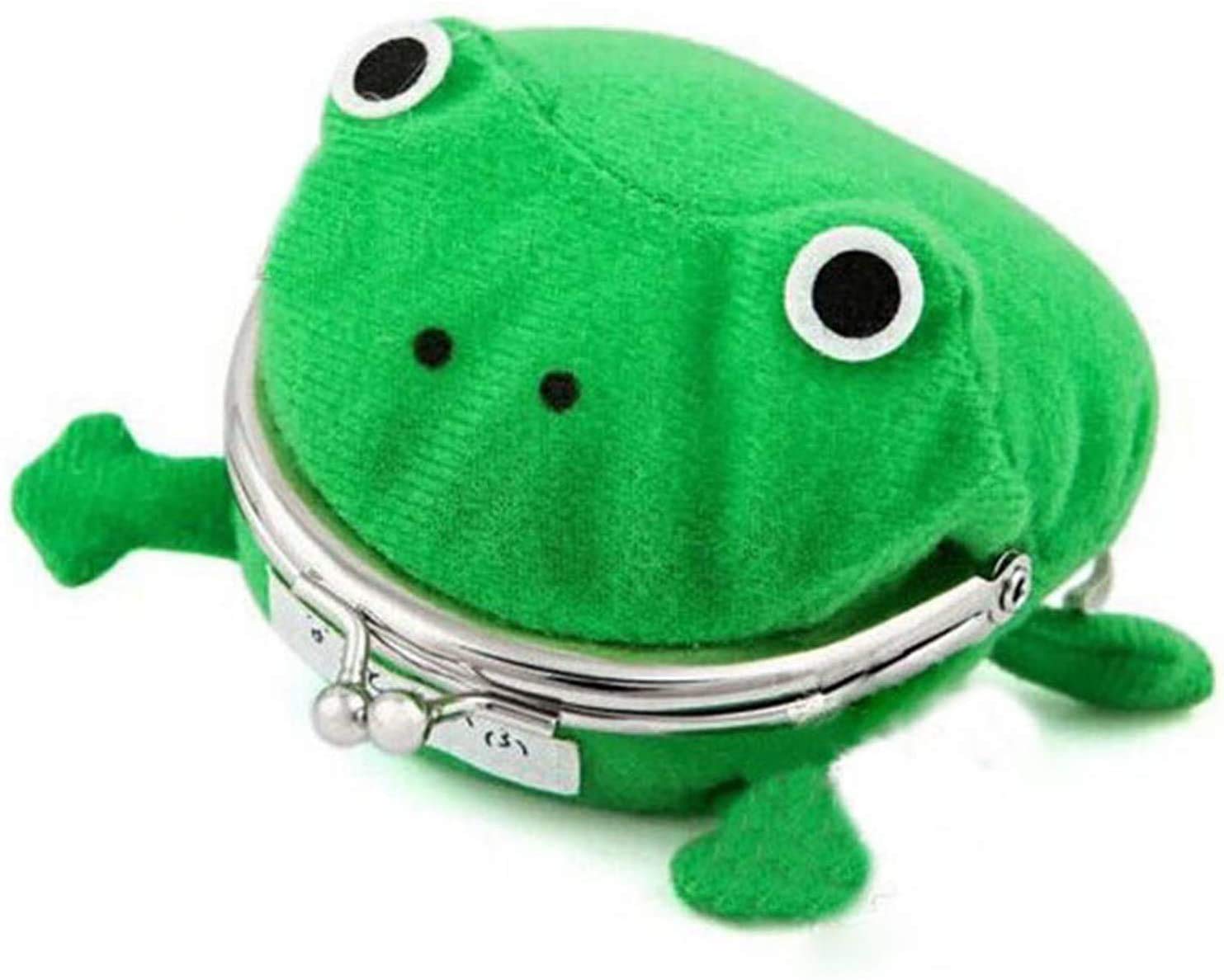 Carolilly Frog Wallet Naruto for Kids Coin Wallet Plush Wallet Anime (10 * 8cm, Green)