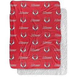 Marist College Logo Pattern, 60"x80" Silky Touch