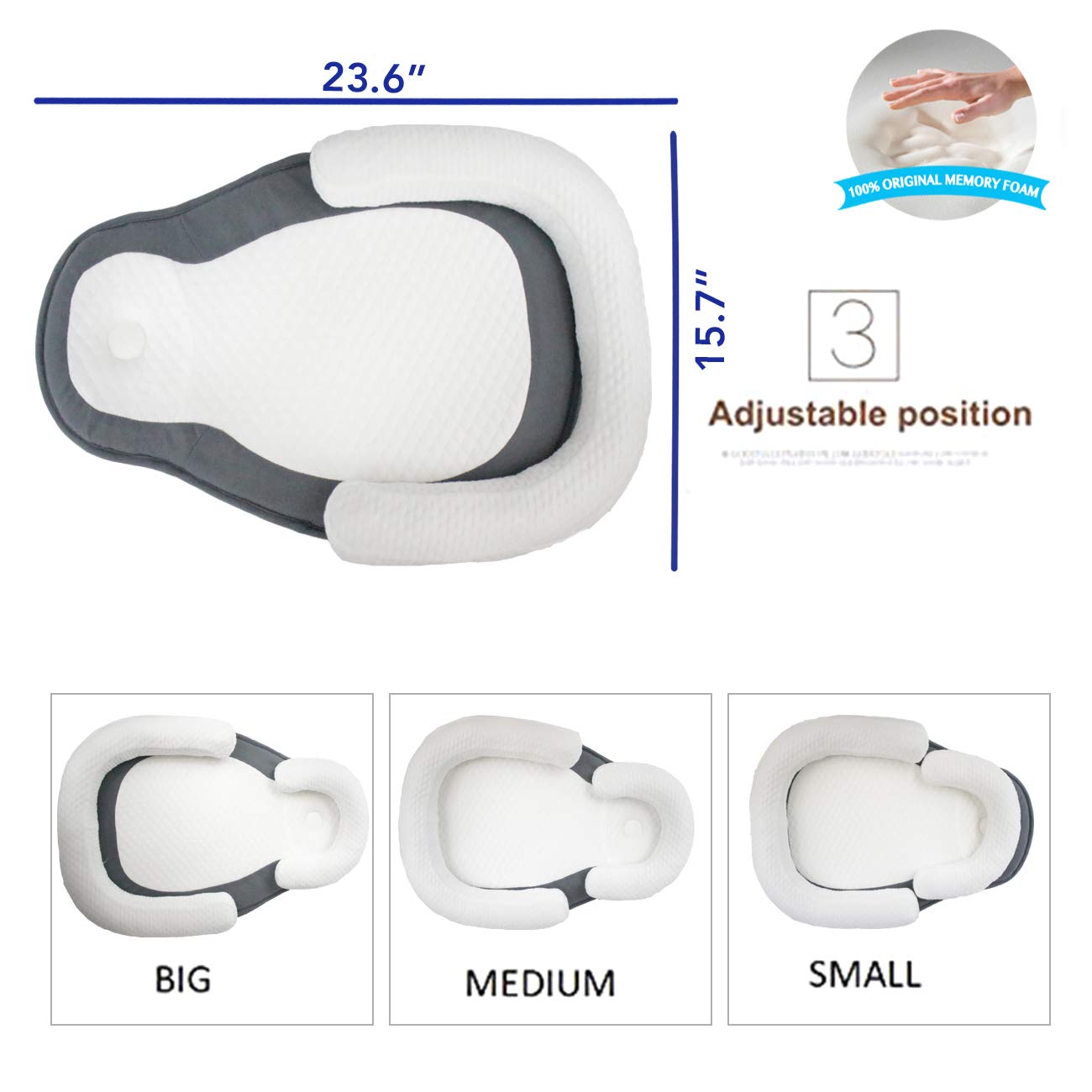 Baby Lounger Original Portable Bassinet Baby Bed Baby Cocoon Baby Pillow Travel Crib Baby Nest Co Sleeping Newborn Lounger Infant Bassinet Newborn Nest Baby Sleep Baby Head Support Pillow: Kitchen & Dining