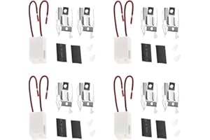 TELLFEEL 12001676 Burner Terminal Block Kit Electric Range Stove for Whirlpool Kenmore Maytag AP4009015 PS1570190 Range Burner Receptacle - 4pcs