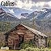 2020 Cabins Wall Calendar by Bright Day, 16 Month 12 x 12 Inch, Country Side Camping