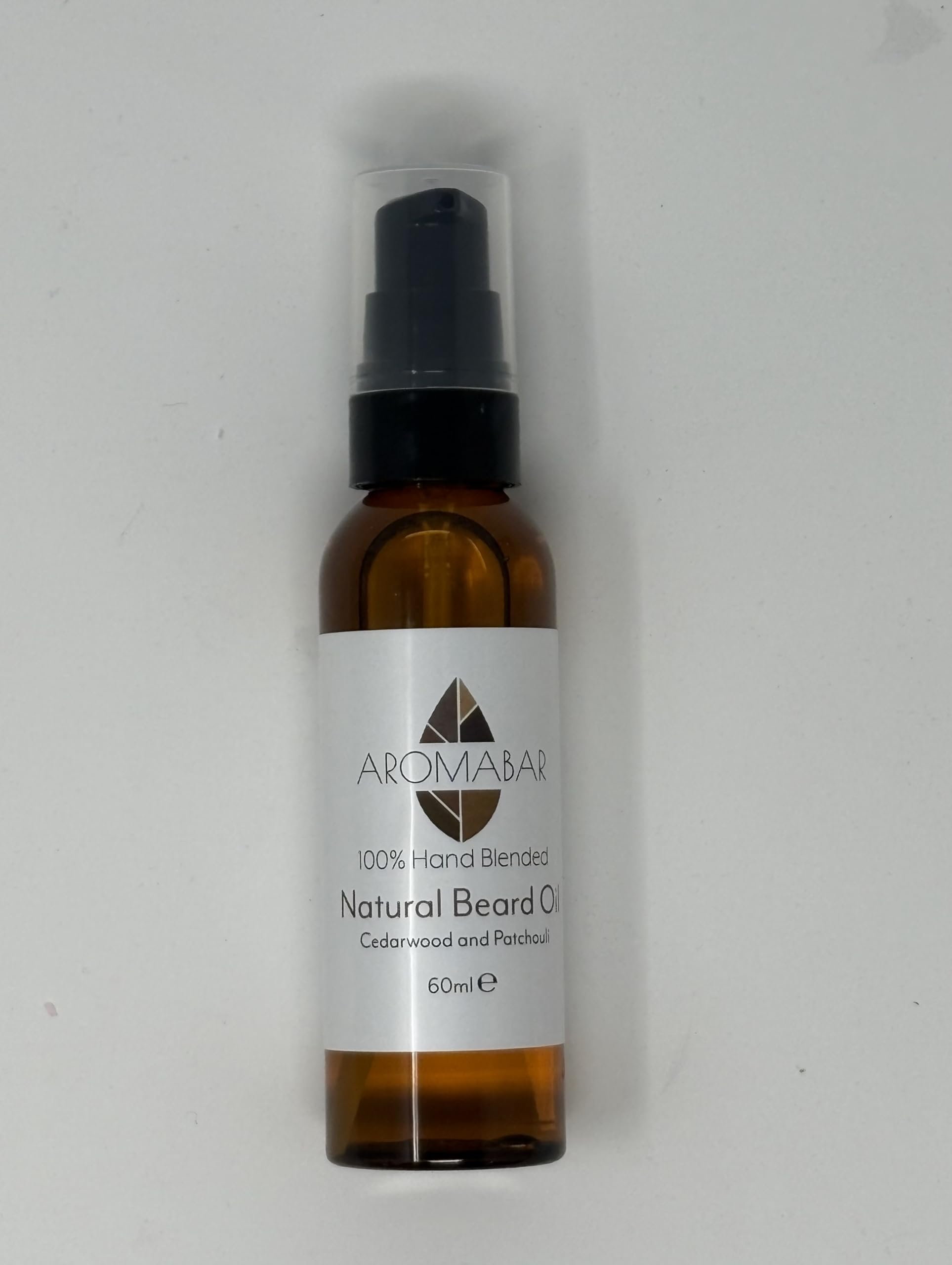 Beard Oil 60ml with Cedarwood & Patchouli Pure Essential oils 100% Natural Oils Beard Conditioning Oil Woody Scent Softens and Conditions