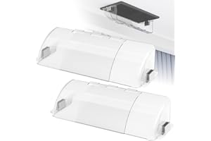 GUEQUITLEX Air Vent Deflector Adjustable from 8" to 14", 2 Pack Air & Heat Deflector for Vents with High Strength Magnets for Sidewall, Floor and Ceiling Registers