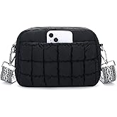 Herald Small Puffer Crossbody Bags for Women, Lightweight Nylon Quilted Shoulder Purse Handbag with Multiple Pockets