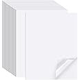 Printable Sticker Paper for Inkjet Printer, 300 Sheets 8.5" x11'' Matte Sticker Printer Paper Full Sheet Labels for Laser/Inkjet Printers, Letter Size