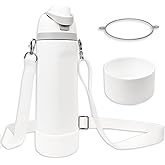 Silicone Boot Set for Owala Water Bottle 24 oz, 32 oz, 40 oz - Includes Non-Slip Sleeve, Shoulder Strap & Handle Strap, Perfect Owala Accessories, Fits Owala Tumbler, Owala FreeSip, Candy Coated