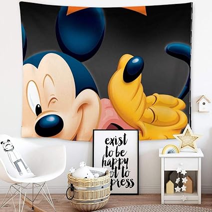 Amazon Com Disney Collection Tapestry Cachorro Do Mickey