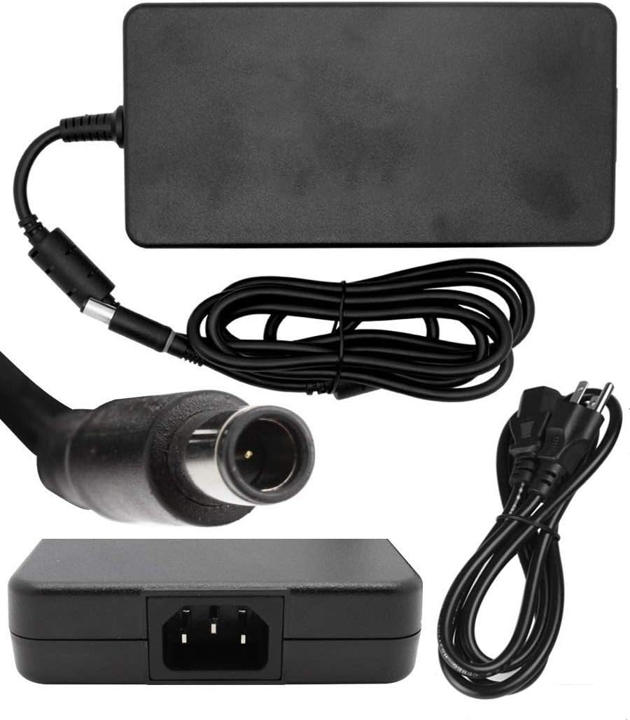 New 240W 19.5V 12.3A AC Charger Fit for Alienware M17X R2 M17X R3 Precision M4700 M6400 M6500 M6600 J211H FWCRC C3MFM U896K 6RTJT Y044M Laptop Power Supply Adapter Cord