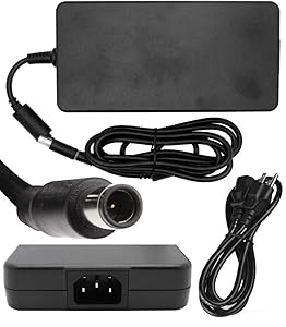 New 240W 19.5V 12.3A AC Charger Fit for Alienware M17X R2 M17X R3 Precision M4700 M6400 M6500 M6600 J211H FWCRC C3MFM U896K 6RTJT Y044M Laptop Power Supply Adapter Cord