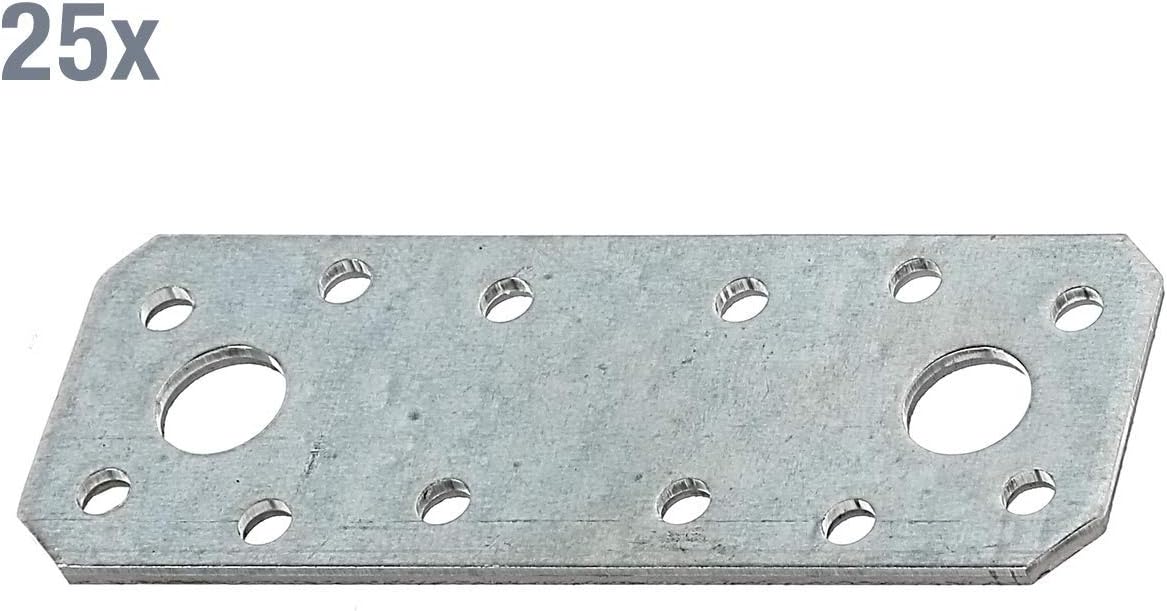 Connecting Plate, Large Pack, galvanised Steel 100 x 35 mm / 25 STK, Sendzimirverzinkt - Image 3