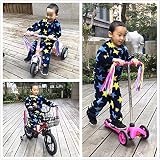 obqo Kids Bike Bell and 2 Pack Streamers Pink Purple Red Blue 22mm Handlebar view 6