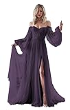 Long Sleeve Wedding Dress Plus Size Prom Dress 2024