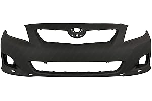 MBI AUTO - Primered, Front Bumper Cover Fascia for 2009 2010 Toyota Corolla Sedan 4-Door S/XRS 09 10, TO1000342