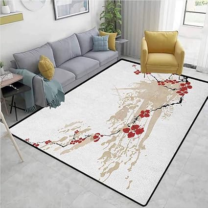 Amazon De Geometrischer Blumen Teppich Fur Schlafsaal Handgezeichnet Abstraktes Laub Mit Bunten Punkten Und Bluten Die Im Fruhling Kommen Langlebiger Teppich Wohnzimmer Esszimmer Schlafzimmer Teppiche Und Teppiche Mehrfarbig 3 Feet By 5 Feet