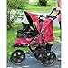 Pet Gear No-Zip AT3 Pet Stroller, Zipperless Entry, Rugged Red