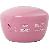 Alfaparf Milano Semi Di Lino Moisture Nutritive Mask for Dry Hair - Safe on Color Treated Hair - Sulfate, Paraben and Paraffin Free - Professional Salon Quality