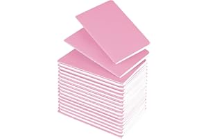 LZERKING Mini Notebooks Bulk 3.5 x 5.5 Inches 36 Pack-Pink Cover Tiny Pocket Journal Notepads for Kids, 30 Sheets/60 Pages, for Planners or Story Writing at Home or School
