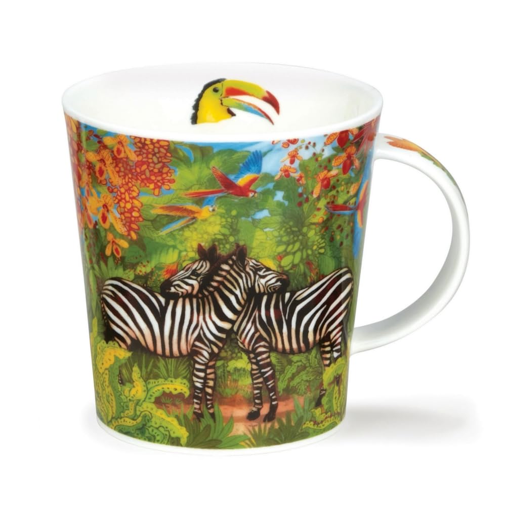 Dunoon Lomond Fine Bone China Tropical Design Mug Utopia (LO-UTOP-Zebra)