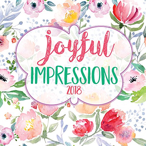 Joyful Impressions Watercolors Mini Wall Calendar 2018