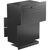 Merapi Large in-Fence Parcel Drop Box, Through-the-Wall Secure Mailbox | rear access door, anti-theft lock, easy assembly, fits brick walls/fences, weatherproof, holds multiple packages