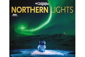 Canadian Geographic Northern Lights OFFICIAL | 2025 14 x 24 Inch Monthly Deluxe Wall Calendar | Foil Stamped Cover | Wyman Pu