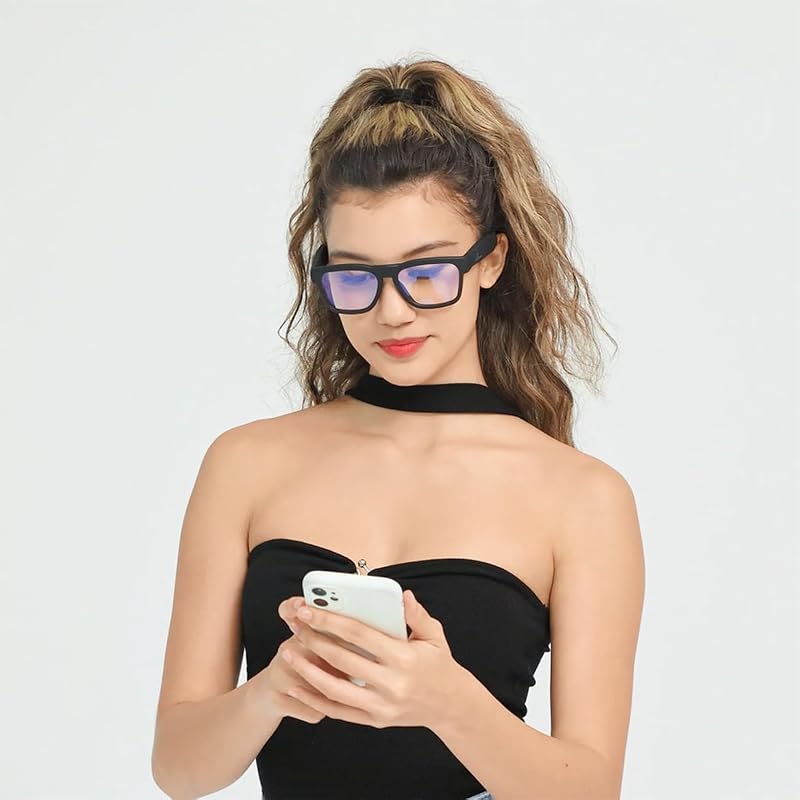 OhO Open Ear Smart Glasses, UV400 Z87.1 Lightweight Audio Bluetooth Glasses