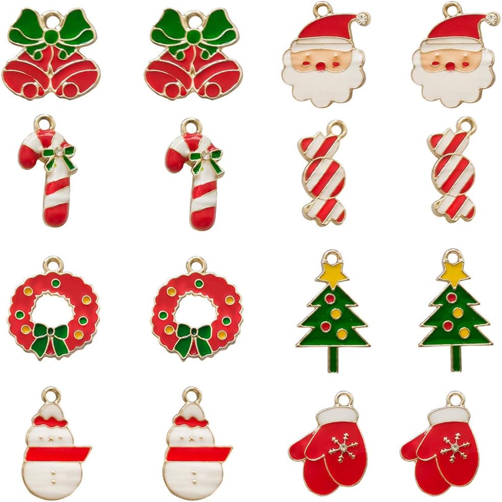 Download Amazon Com Youkwer 40pcs Mixed Colorful Christmas Charms Pendants For Jewelry Making Diy Christmas Craft Charms Bulk For Necklace Bracelet Jewelry Making Crafting Colorful Charms 40 Pcs PSD Mockup Templates