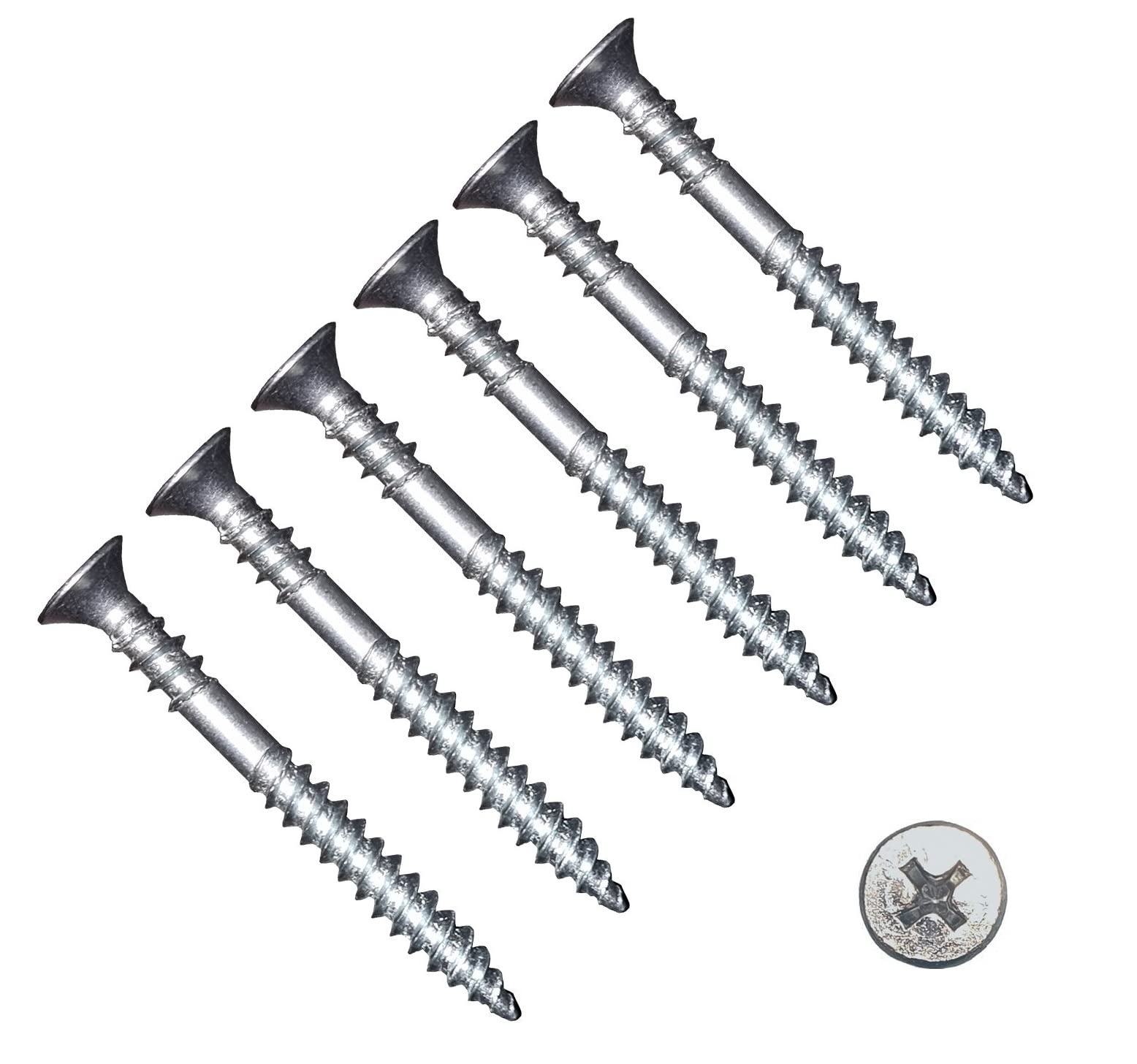 TERF® Drywall Screw with Reverse Thread Gimlet Point Screws Zinc 3.9 X 25mm Phillips Flat Countersunk Head Screws For Drywall Dense Plasterboard Hard Board and other similar types Wood - Pack of 100