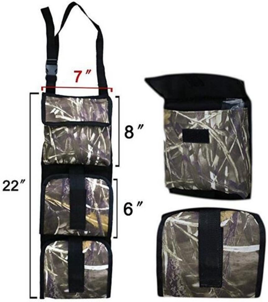 LYYS Car Seat Back Gun Sling Hanger Organizer for Rifle Hunting and Shooting (Camouflage with Pocket): Sports & Outdoors