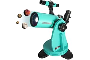 Sarblue Maksutov-Cassegrain Telescope 60 with Dobsonian Mount, 60mm Aperture 750mm Focal Length, with Finderscope and Phone Adapter, Tabletop Telescopes for Kids Adults Beginners Astronomy