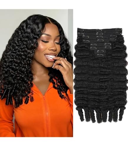 Amazon.com : Shake N Go 100% Human Hair Extension Clip In 7PCS