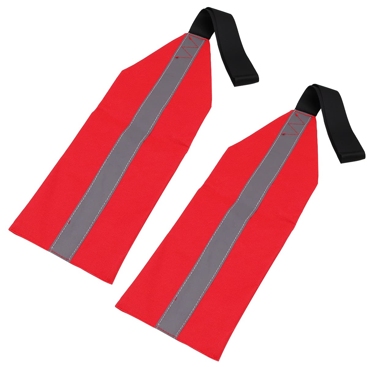 WANGCL 2 Pieces Safety Travel Flag for Kayak Red Canoe Safety Flag for Reflective Kayak Canoes Towing Warning Flag Safety Accessories Flag Sign Kit