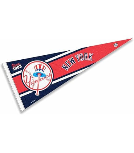 Amazon.com : Yankees 27 Time Champions Pennant Flag : Sports