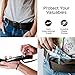 RoomierLife Travel Security Belt with Hidden Money Pocket - Cashsafe Anti-Theft Wallet - Non-Metal Buckle (Brown)
